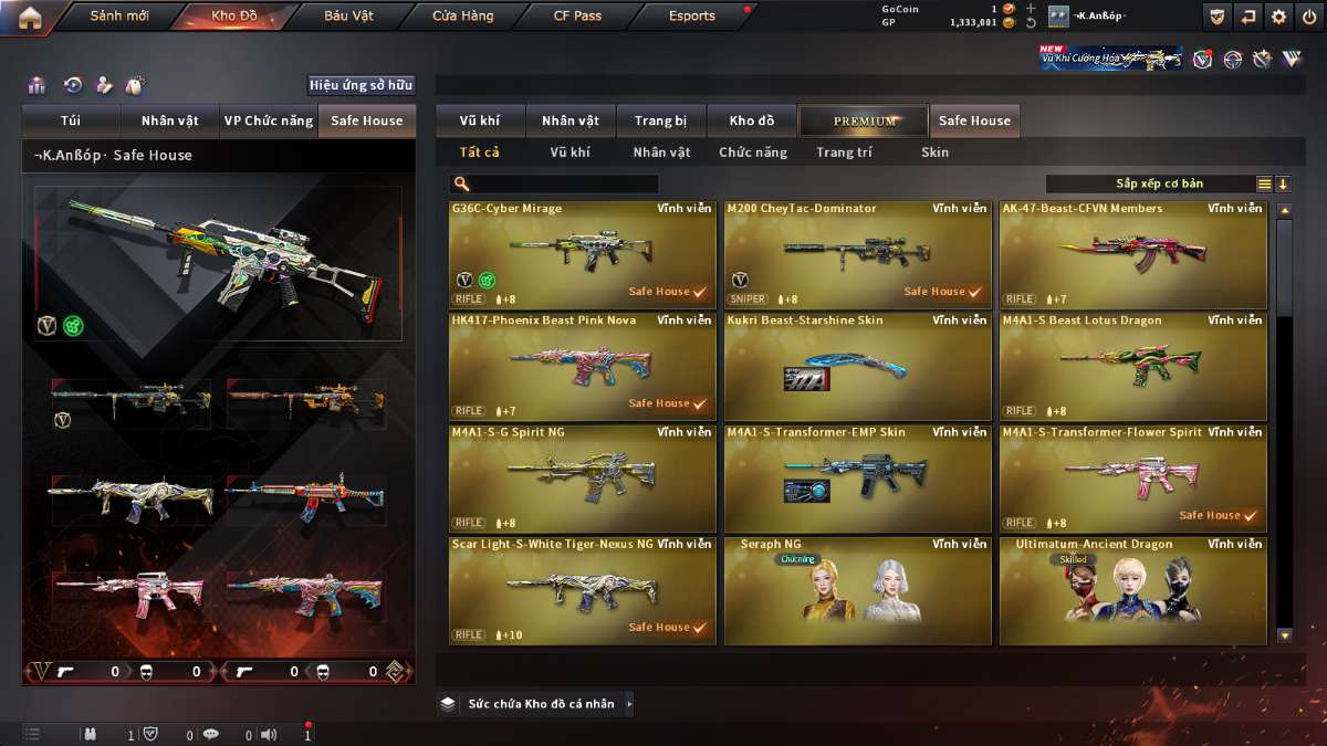shop acc cf uy tin gia re